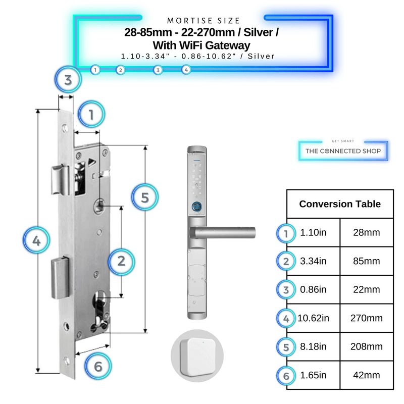 Cerradura Inteligente con Pomo para Puerta Batiente