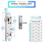 Universal Smart Door Lock Camera - 45-85mm (22x240mm) - Silver -
