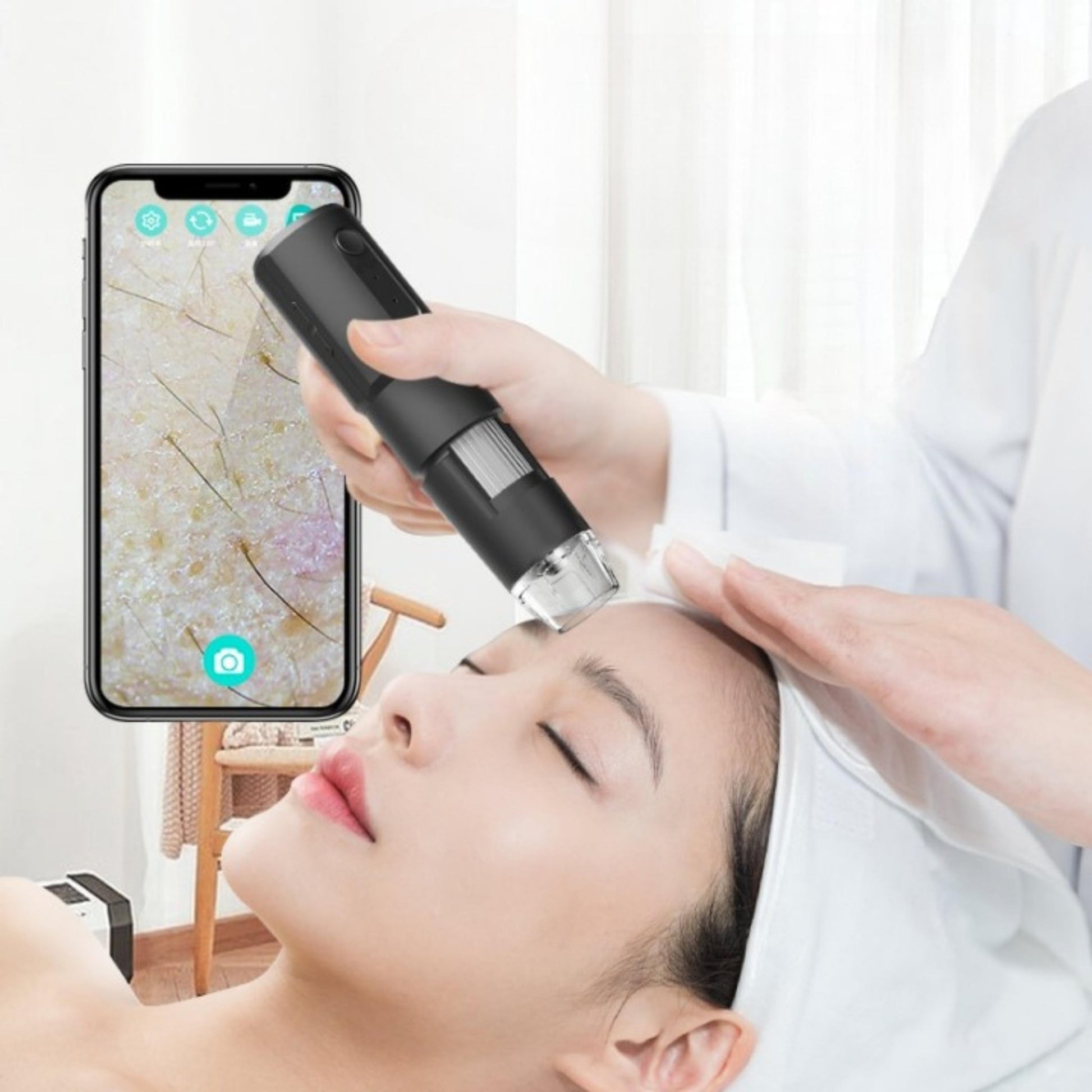 Microscope Camera Phone Camera WiFi Microscope Camera - Digital Magnification Lens, LED, Mobile App