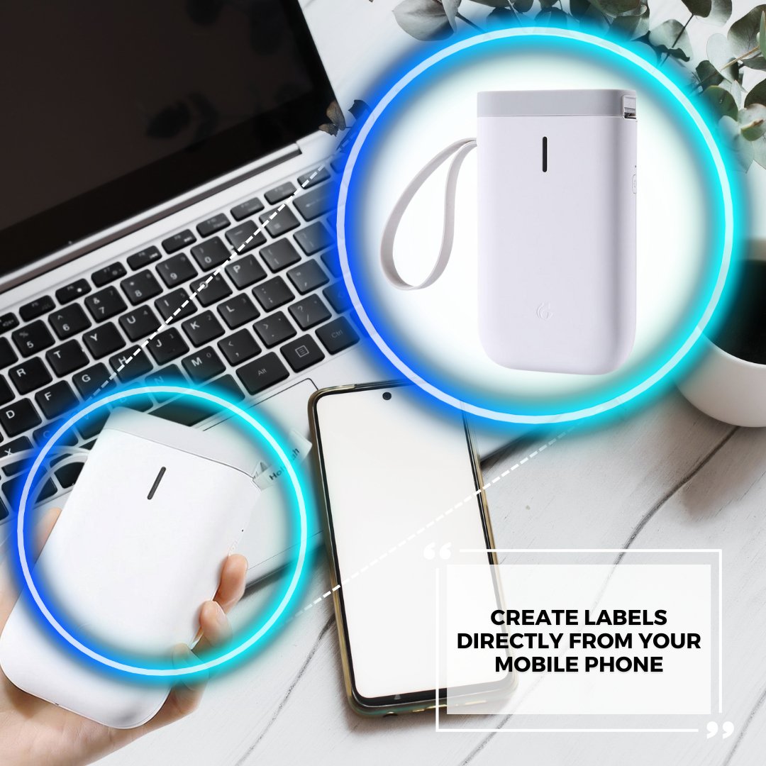 Smart Wireless Label Printer - Pocket Printer & Thermal Label Printer ...