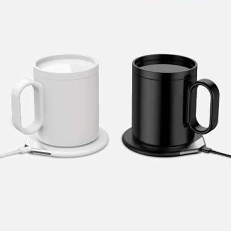 Mug Warmer white and black Wireless Charger Cup Warmer Mug Temperature Warmer Wireless Charger