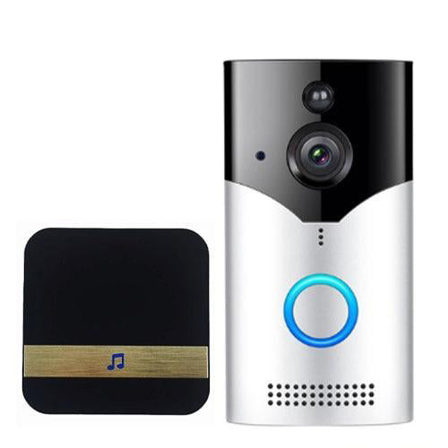 Smart Video Doorbell silver chime Connected Video Doorbell WiFi Live Video Doorbell Monitoring