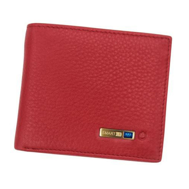 Smart Wallet Bluetooth Tracker Red Bluetooth Wallet Connected Wallet