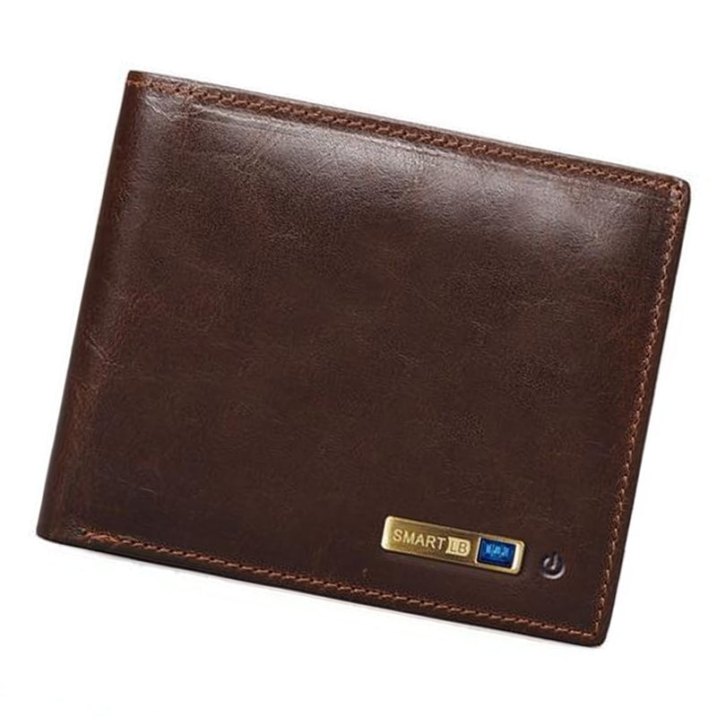 Smart Wallet Soft Leather Bluetooth Tracker Coffee Bluetooth Wallet Connected Wallet
