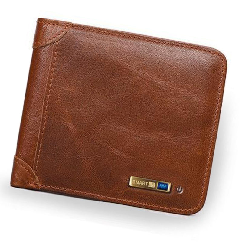 Smart Wallet Vintage Bluetooth Tracker Brown Bluetooth Wallet Connected Wallet