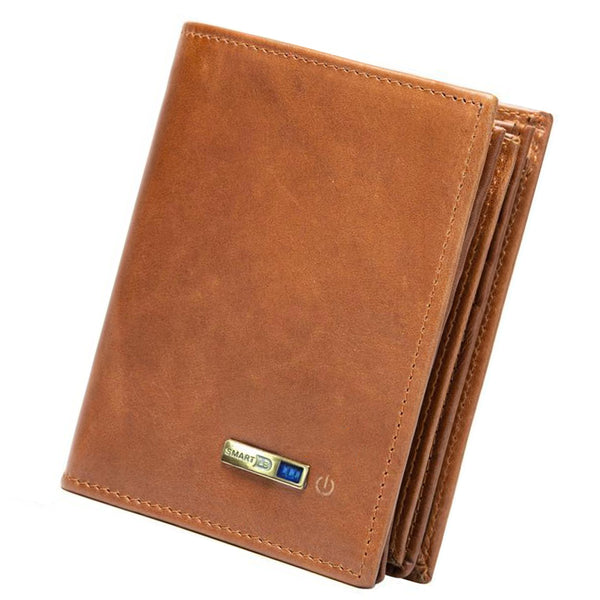 Smart Bluetooth Wallet Tracker Brown Bluetooth Wallet Connected Wallet Lost Wallet Finder