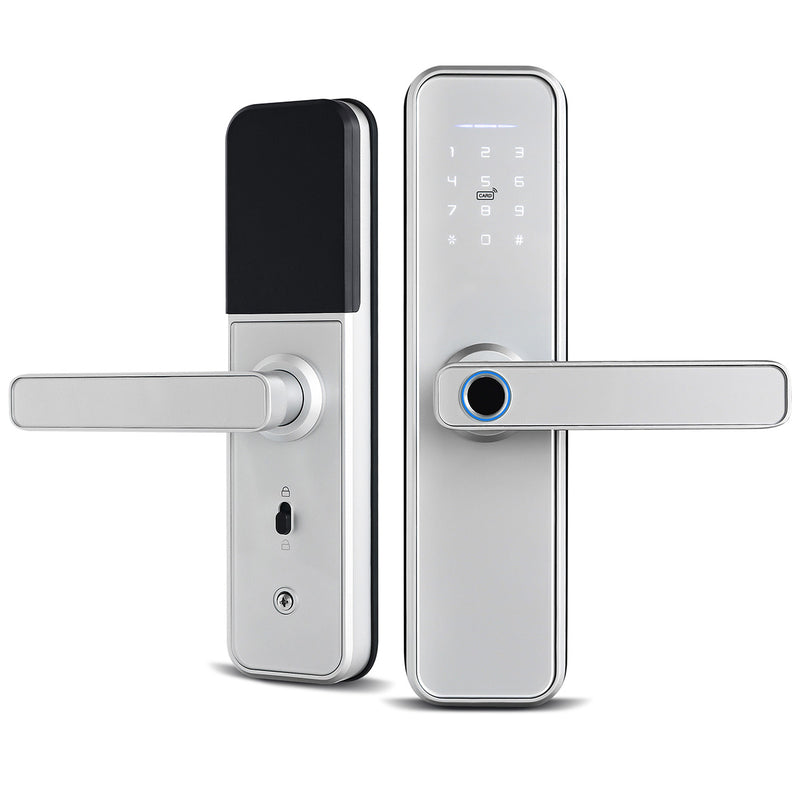 Smart Door Lock Silver Fingerprint Door Lock with Mobile App black Smart Door Lock and Fingerprint Smart Lock