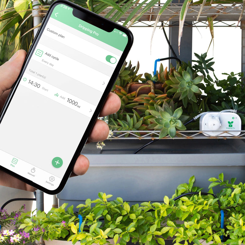 Smart Drip Irrigation System garden phone Automatic Plants Drip Watering Irrigation Connected Mobile App