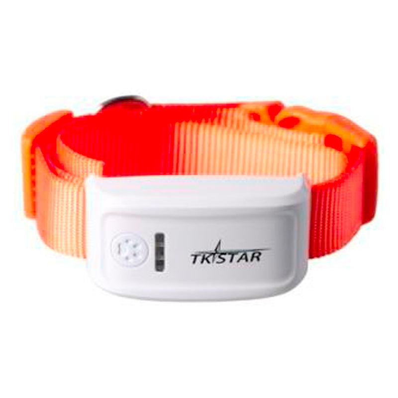 Smart Pet Collar Tracker orange GPS Real Time Pet Tracker Sim Card Pet Collar Tracker